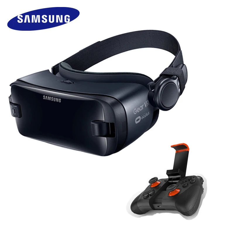 Gear VR 5,0 3D очки samsung VR 3D коробка для смартфонов samsung Galaxy S8+ Note7 Note 5 S7 S9 с контроллером Bluetooth - Цвет: GEAR VR5.0 050