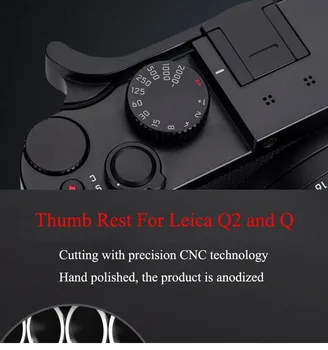 

Aluminum Thumb UP Thumb Rest Thumb Grip Hot Shoe Cover For Leica Q2 Q Typ 116 Black Red