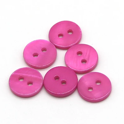 8 Red Pink x 12 mm Fabric Buttons Buttons