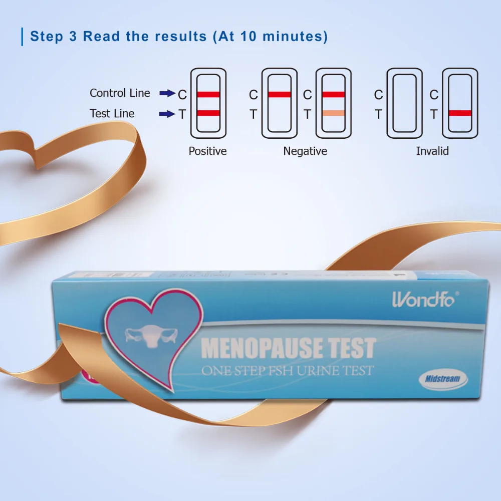 WONDFO 2 шт. тест на мочу один шаг ФШ (фолликулярный гормон) менопауза 2T|Туалетная