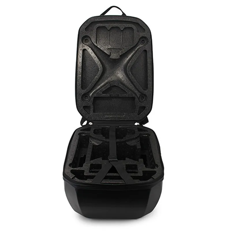 Phantom 3 Hardshell Bag Backpack Shoulder Carry Case Hard Shell Box + 4 Pcs DJI Phantom Motor Guard Cap Protector Cove