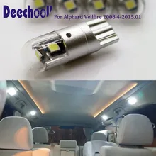 Deechooll 6 шт. Автомобильный светодиодный светильник s для Toyota Alphard Vellfire 2009-, Canbus 3030 авто Внутреннее освещение лампы для карты купольный светильник