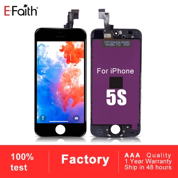 

20 PCS AAA Efatih For iPhone 5s LCD Display Screen with touch Digitizer Assembly Replacement Free DHL Shipping