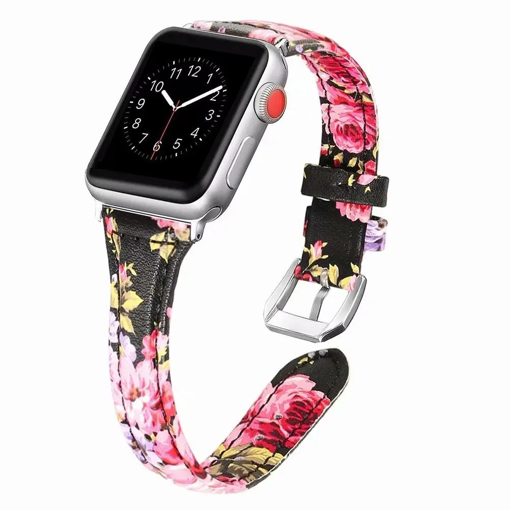 Хорошая кожаная Петля для Apple Watch Band 40 мм 44 мм для iwatch 38 мм 42 мм ремешок серии 5 4 3 2 1