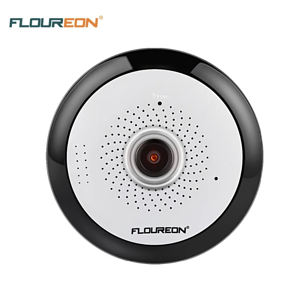 

FLOUREON 960P HD 360 Degree Wireless Wifi VR IP Camera Full View Fish Eye Panoramic Indoor Security CCTV Camera 2-way audio