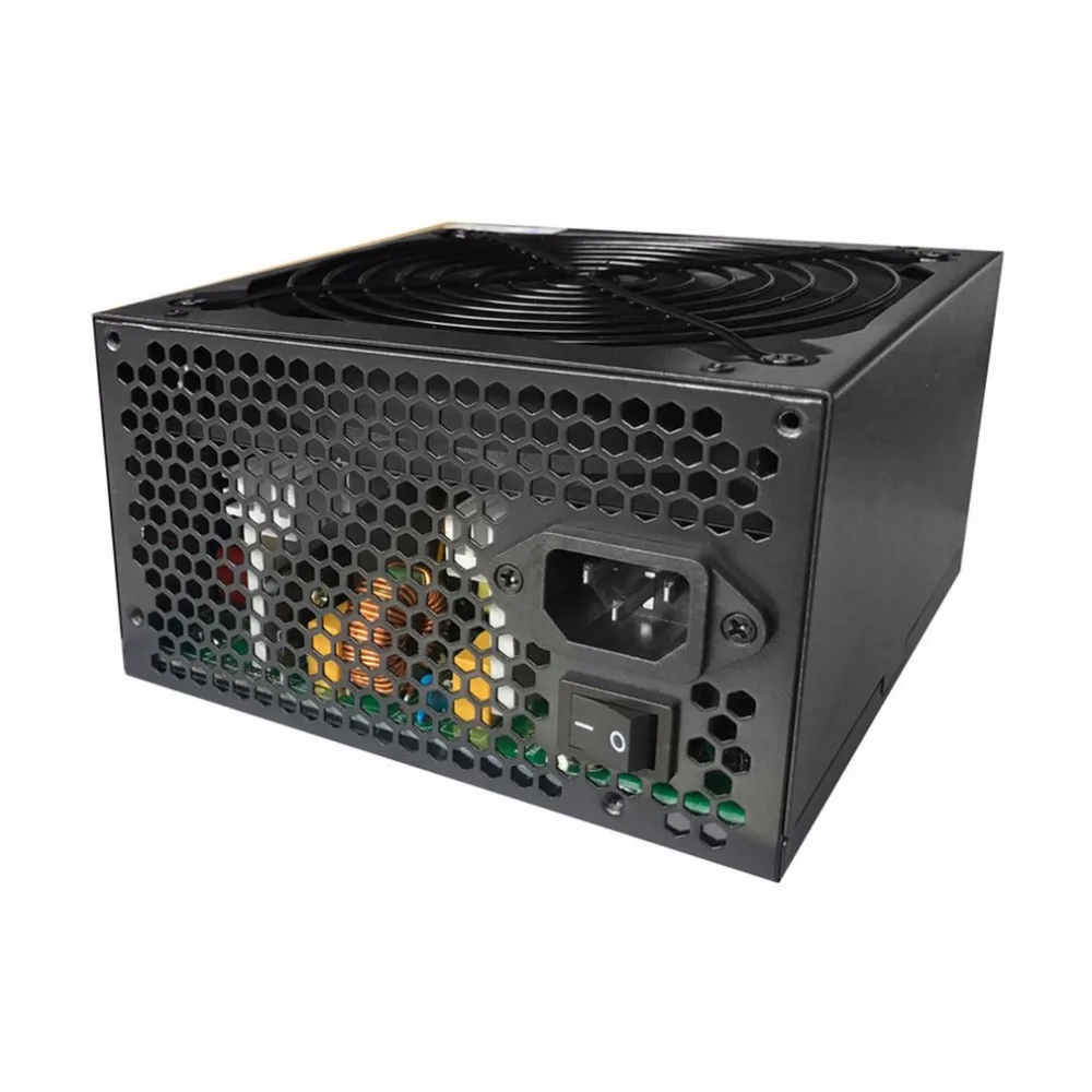 1600W Power Supply For 6 GPU Eth Rig Ethereum Coin Mining Miner Machine with Low Noise Cooling Fan for 370/470/380 / 380X / 480