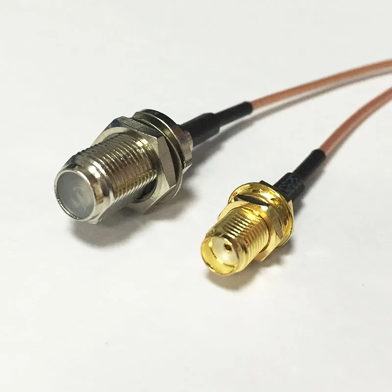

New SMA Female Jack nut Switch F Female pigtail cable RG178 Wholesale 15CM 6" Adapter