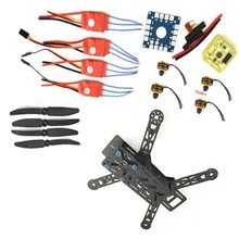 ZMR250 Pro углеродное волокно Combo 1806 2400KV двигатель Simonk 12A ESC CC3D GF5030