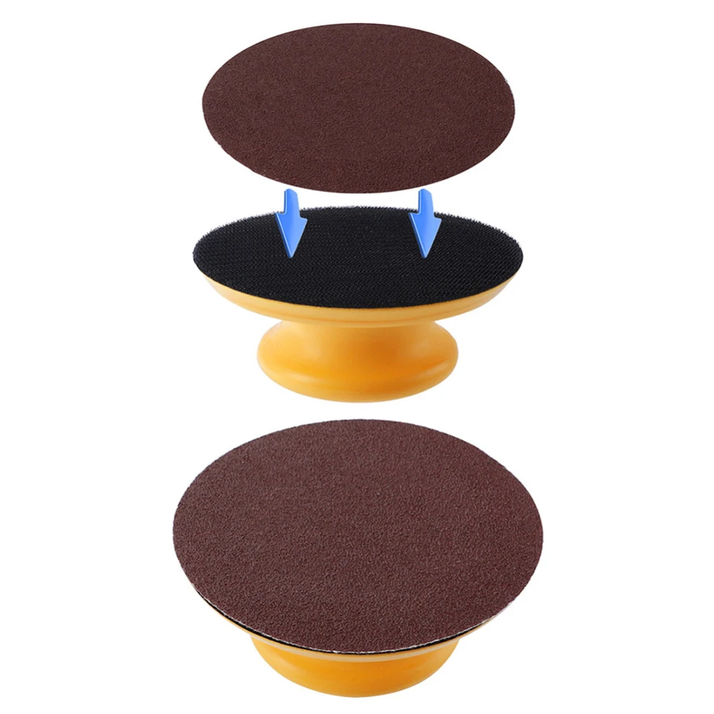 5 Inch  Sand Paper Sanding Block Handheld Belt Sander DIY Abrasive Sand Paper Sanding Block wheel rubber stretch disc New