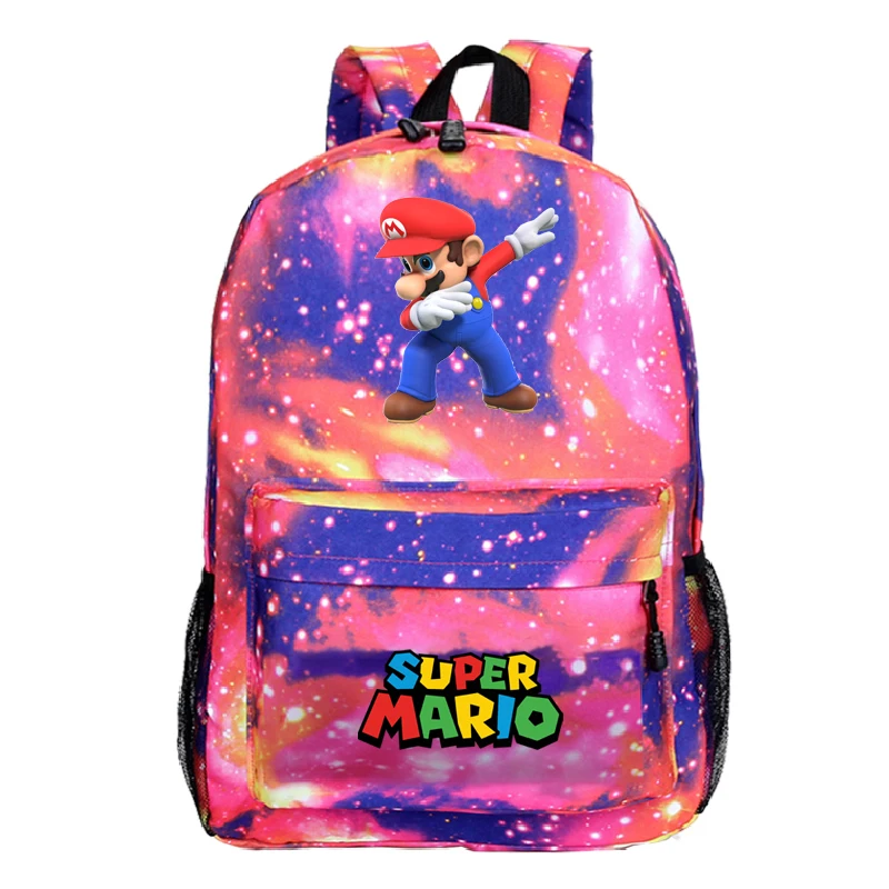 Новая мода, мультяшная кукла Супер Марио для мальчиков и девочек, подростковые рюкзаки Супер Марио, школьные сумки, красивый рюкзак, Снова в школу - Цвет: 26