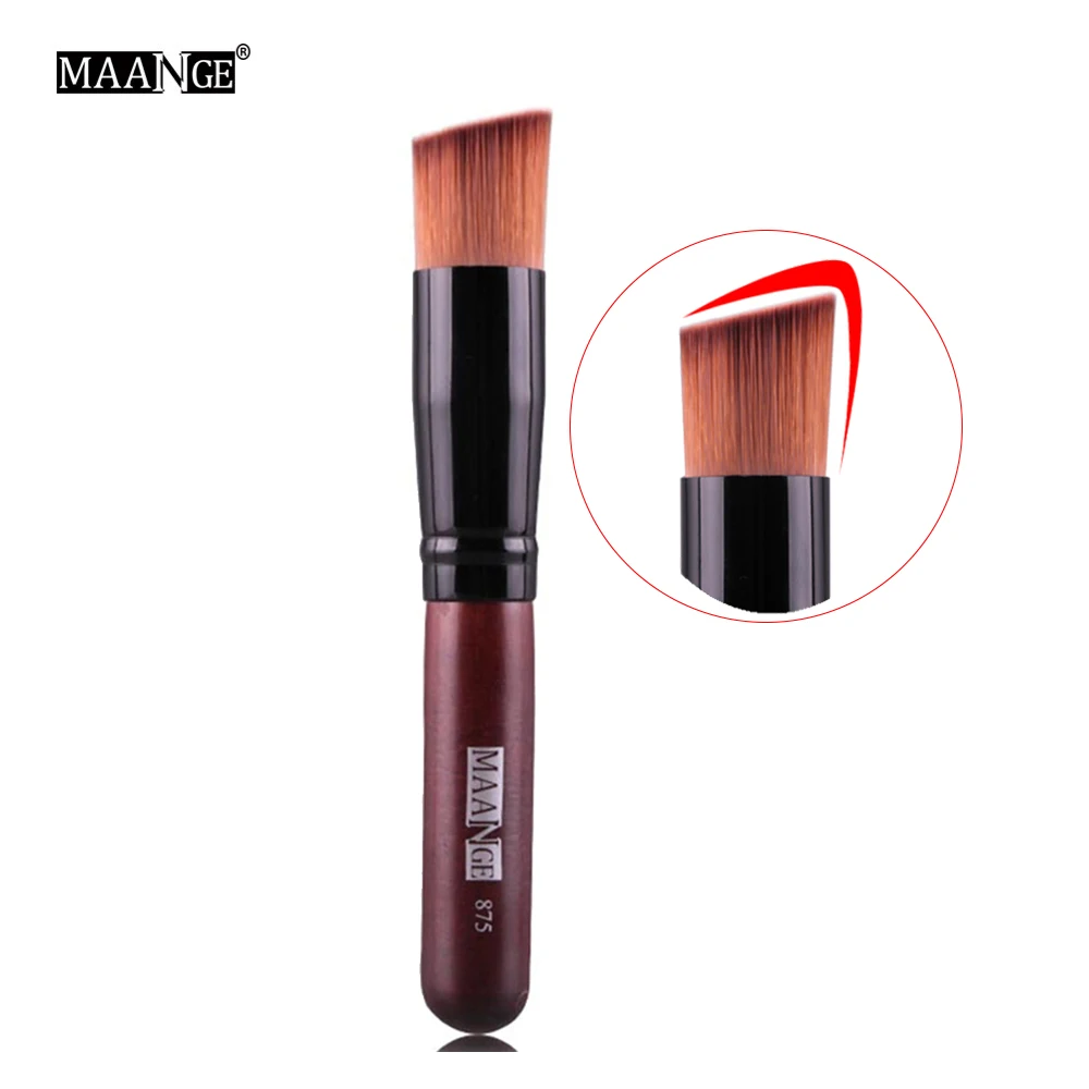 

MAANGE 1Pcs Makeup Brush Power Foundation Concealer Blush Lady Soft Face Make Up Brush Flat Contour Beauty Cosmetic Brush Tool