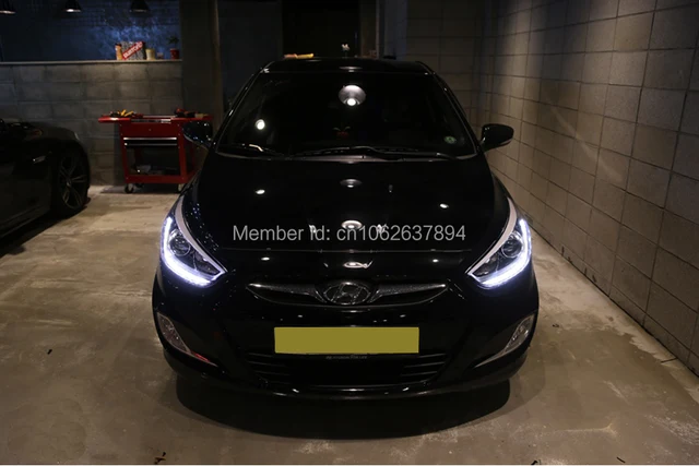 Projection Led Daytime Running Light Head Lights Lamp For 2017 Projection Led Daytime Running Light Head Lights Lamp For 2017 Hyundai Accent Solaris Genuine Oem Parts