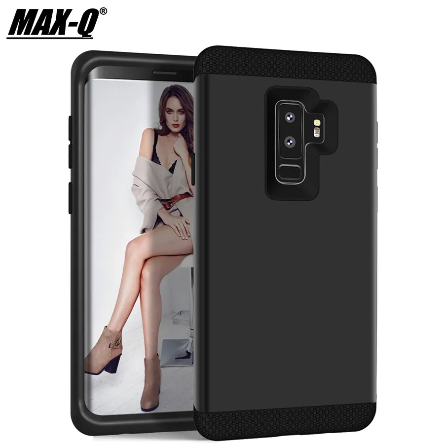 

Luxury Shockproof Armor Phone Case For Samsung Galaxy S9 s9Plus Note9 Silicon+Hard Rubber 360 full Protection Case Cover