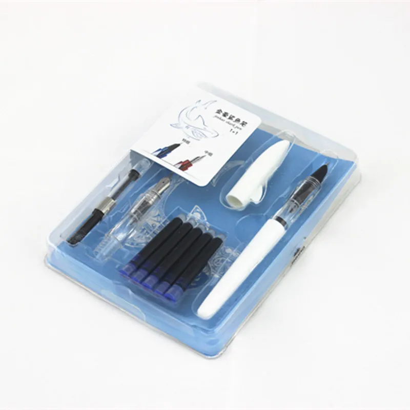 

JINHAO school Fountain Pen 0.5 Mm Writing Posture Correction Ink Pens Set for Student School Supplies Stationery