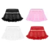 Sexy Mens Sissy Skirt Satin Elastic Waistband Frilly Ruffled Soft Tulle Layered skirt Short Mini Tutu Exotic Skirt ► Photo 2/6