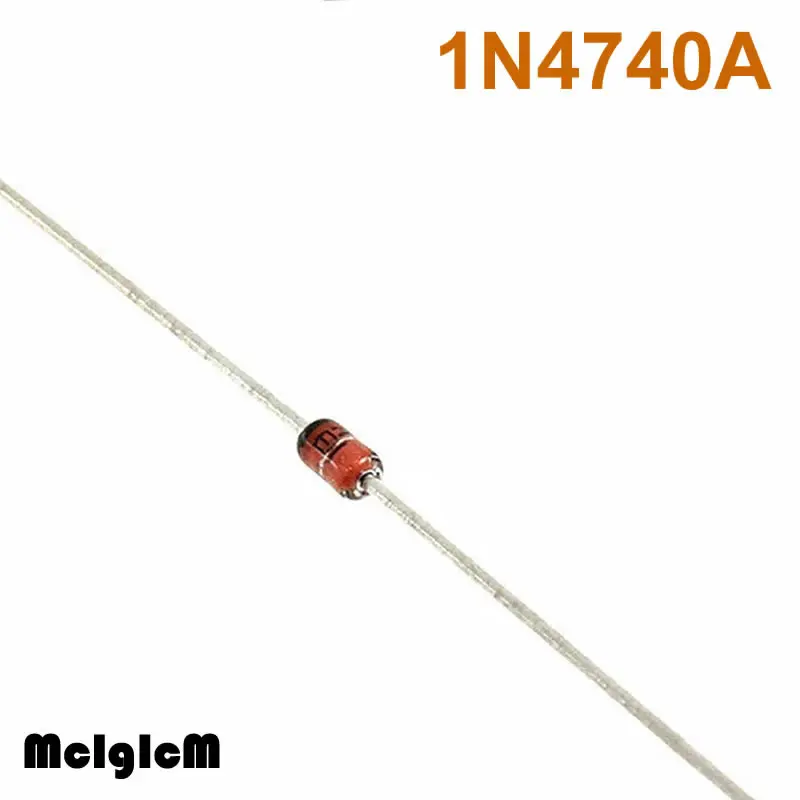 MCIGICM 100 шт Зенер диод 10 в 1 Вт через отверстие DO-41 1N4740 1N4740A