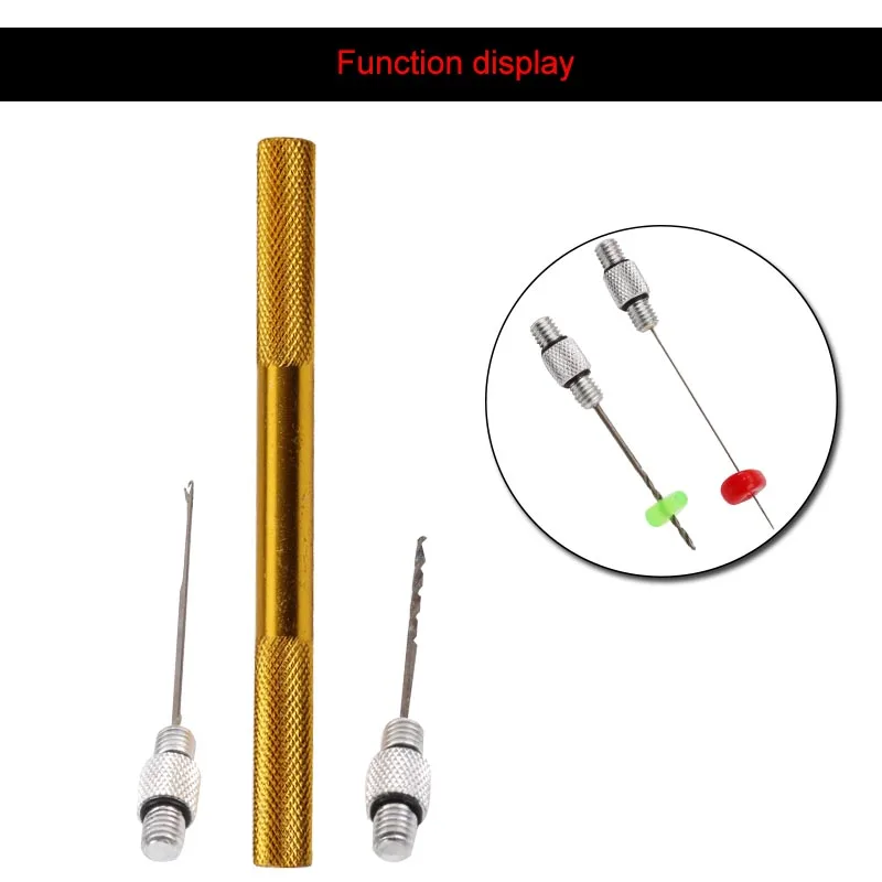 2 шт./партия, игла для насадки из алюминиевого сплава с дрелью, карп, рыболовная принадлежность для наживки, снаряжение рыболовное, Стрингер, бурильщик, набор игл Pesca