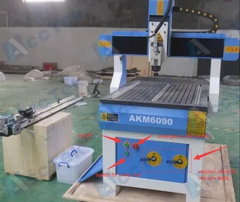 

AKM6090 vacuum table cnc router china price with HSD spindle motor