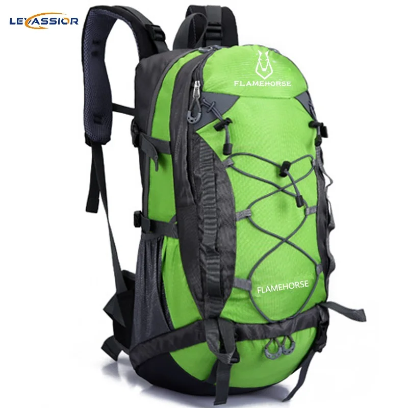 

Outdoor 40L Nylon Molle Waterproof Large Capacity Tourist Backpack Black/Red/Blue Camping Hiking Fishing Backpack Sport-bag