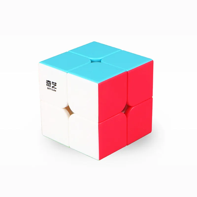 

MIPOZOR Qiyi Qidi S 2x2 Stickerless Magic cube MoFangGe MFG qidi s 2x2x2 color Speed cube Gift Puzzle for kids