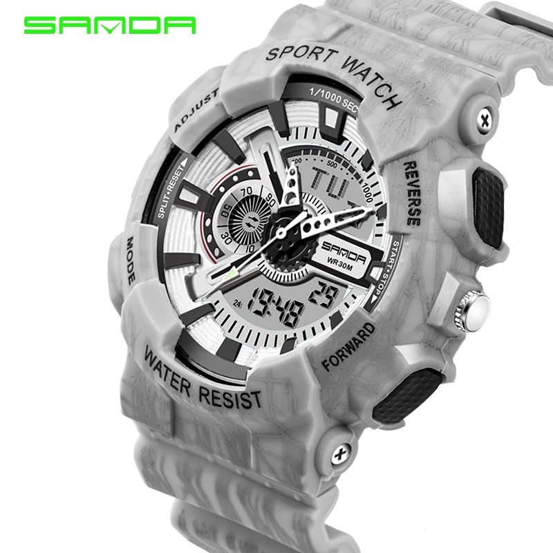 

2017 Top Brand Luxury Relogio Masculino SANDA Wrist Watch Quartz Digital Watch Men Fashion Men Watch Casual Luxury Quartz Watch