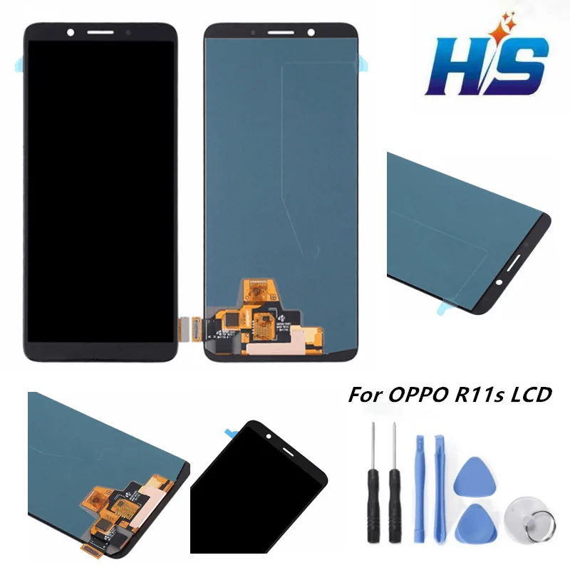 H.X.S 100% Tested High Quality 6.0 inch For Oppo R11S LCD Display + Touch Screen Digitizer Assembly Replacement | Мобильные телефоны
