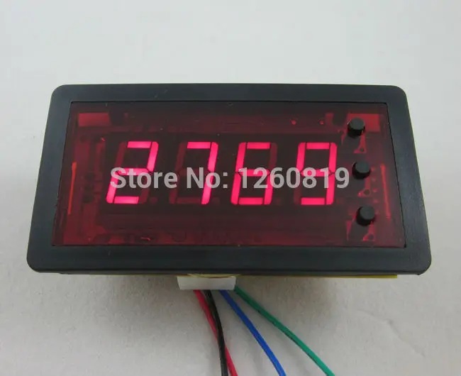 DC12V 4Digit Red LED Counter Meter with Relay output+Proximity Switch Sensor NPN