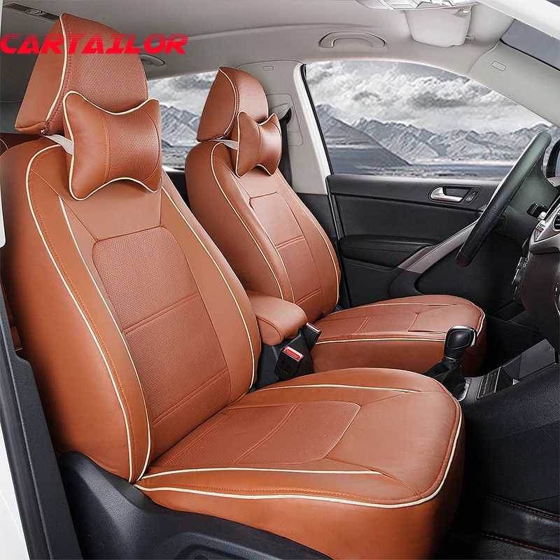 Us 299 88 49 Off Cartailor Custom Fit Seat Covers For Audi Q7 Quality Pu Leather Car Seat Cover For Car Seats Protector Grey Interior Accessories In