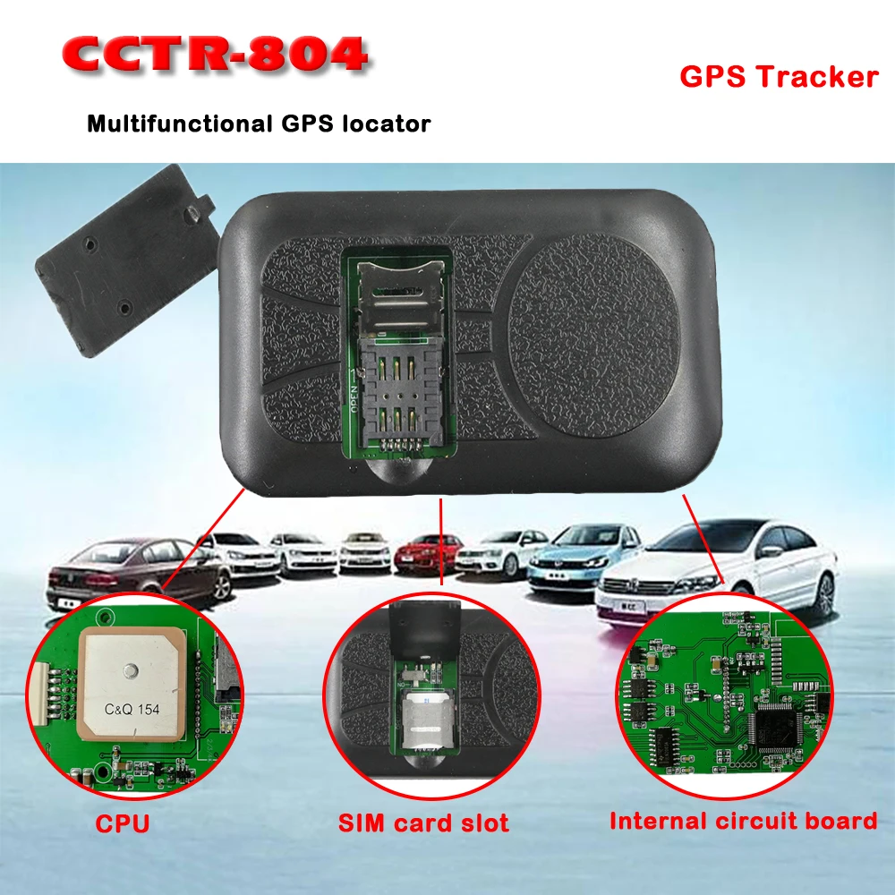 4G gps трекер CCTR-804 gps/GPRS Энергосбережение интеллектуальное управление встроенный g-сенсор для ударной сигнализации безопасности автомобиля