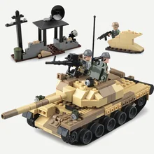GUDI UNIÃO SOVIÉTICA T-62 Tanques de Batalha Principal Modelo de Blocos de Construção de Brinquedos Militares Do Exército Soldados Com Armas Acessórios Tijolos brinquedos 372 pcs