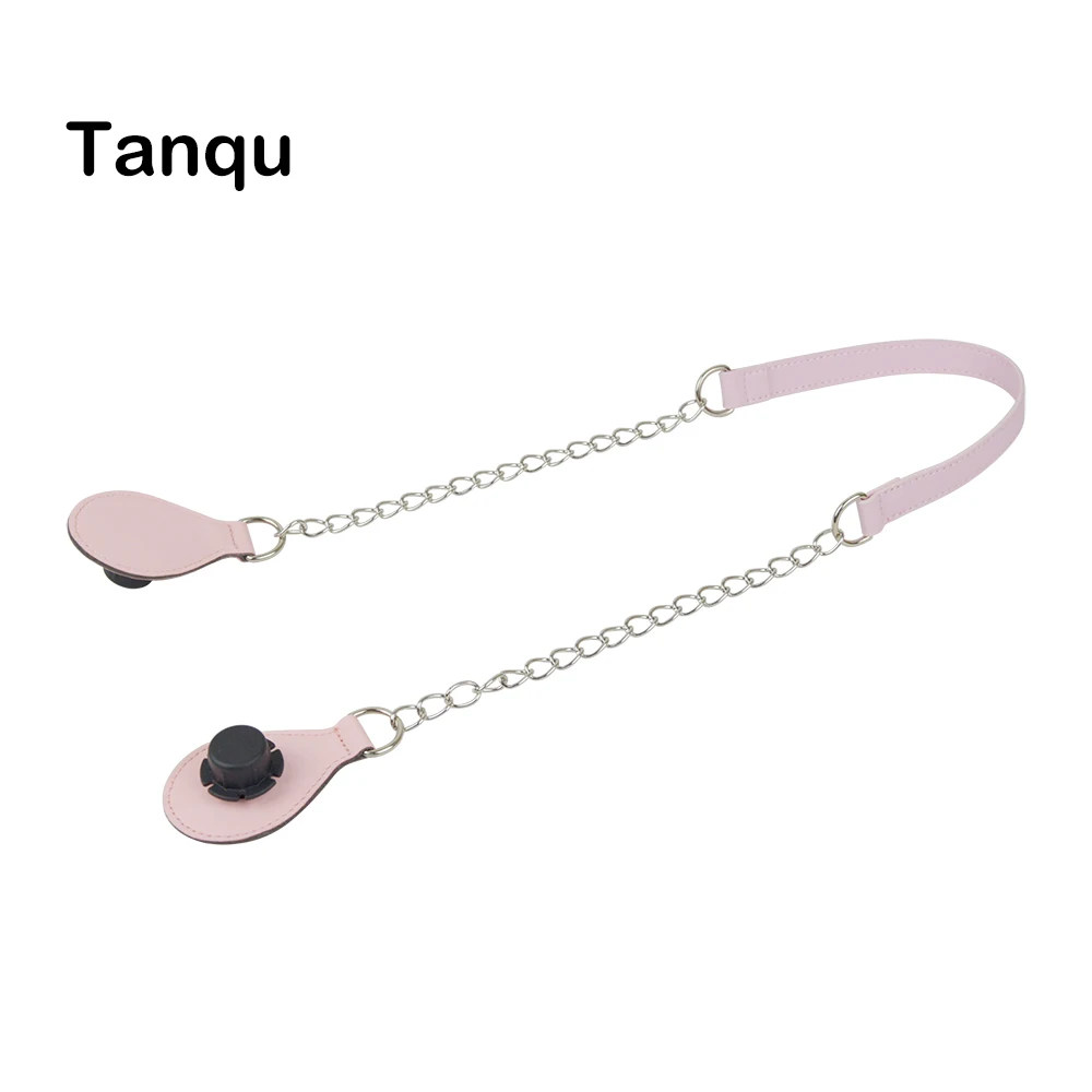 TANQU New Flat chain strap with tear drop end for Obasket Obag Faux Leather belt handle single double chain Handle for O Bag TANQU New Flat chain strap with tear drop end for Obasket Obag Faux Leather belt handle single double chain Handle for O Bag