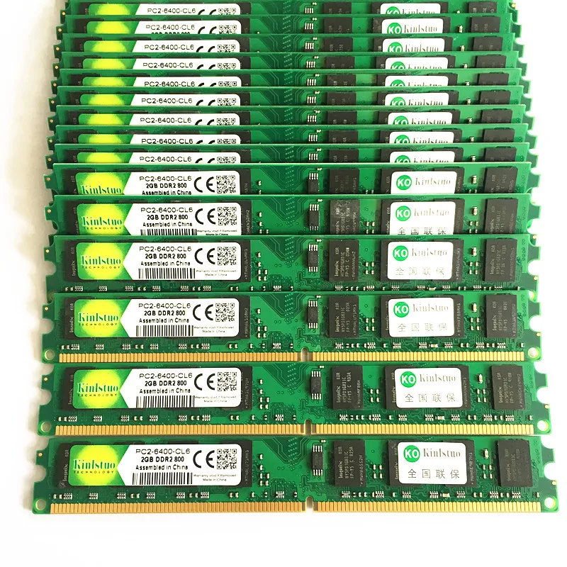 Kinlstuo DDR2 2GB 800MHz Rams PC 6400 intel& AMD 240PIN памяти новые rams для настольных ПК