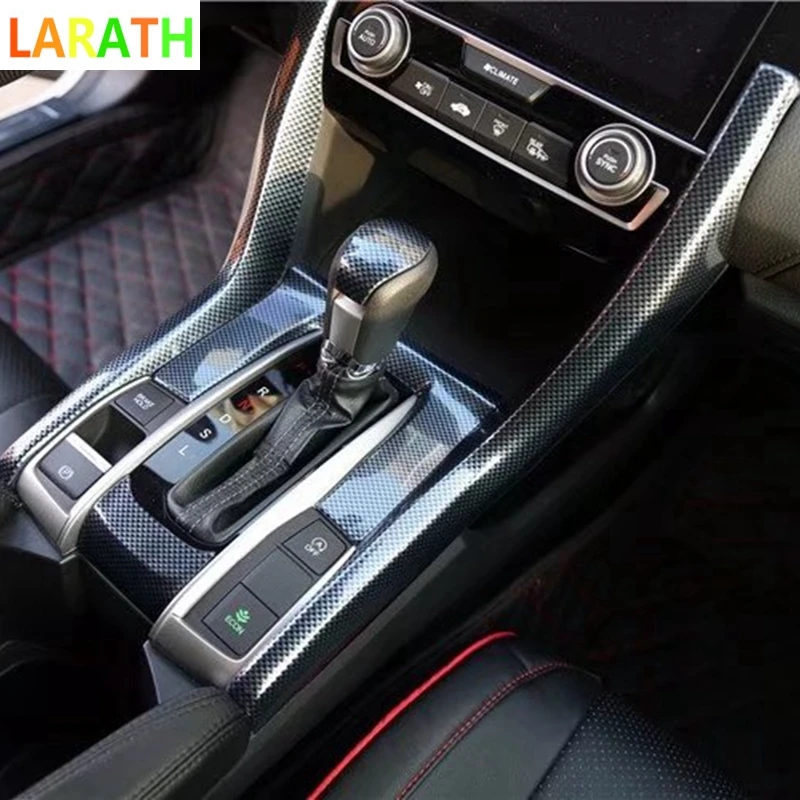 3 шт. для Honda Civic 2016 2017 2018 10 поколения отделка панели рамка центральная консоль