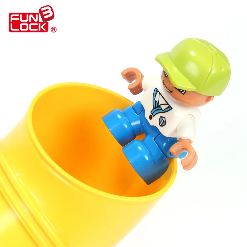 Детский пластиковый конструктор Funlock Duplo 4 шт.|duplo slide|in blockssliding block |