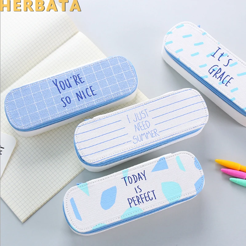 

pencil case Personality Stationery Creative Large Capacity Pencil Case Pencil Bag Pen Case Stationery Estuches Escolar School