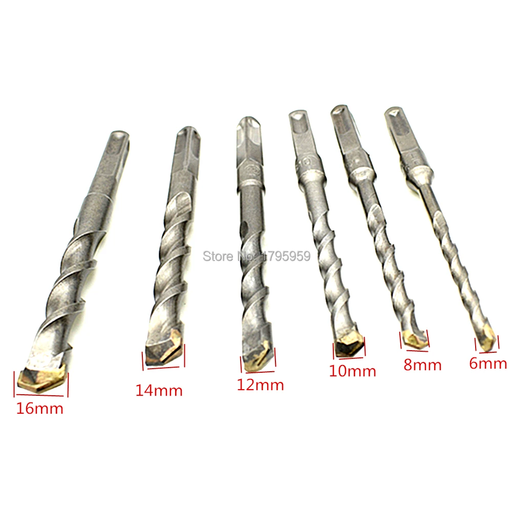 Details about   16mm SDS-Plus Quadro X concrete/masonry/hammer drill bit 4-crossed-tips 16x460mm 