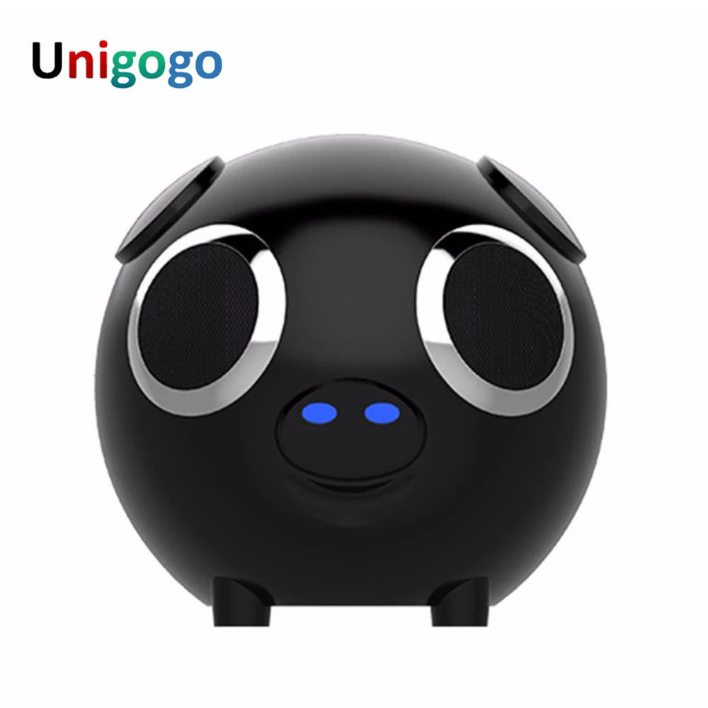 

Multi-Functional 2 in 1 mini Bluetooth Speaker & Portable Power Bank Wireless Loudspeaker FM Radio Cute Pig Animal Shape as Gift