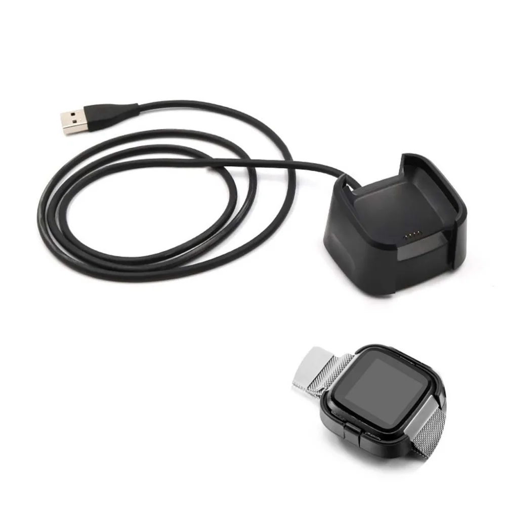 

Charging Cradle Dock USB Data Cable Base Desktop Charger For Fitbit Versa Watch