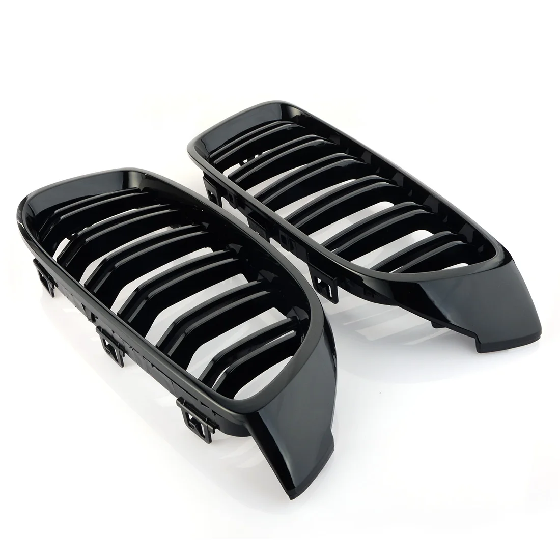 Double Lines Matte Black Front Grill Kidney Grille For BMW 4 Series F32