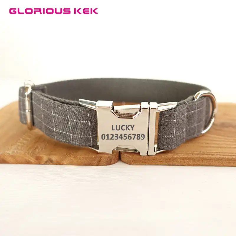 nylon dog collars with metal buckle