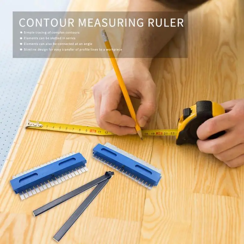 2pcs 200*50mm Profile Contour Gauge Deep Decorating Template Tiling