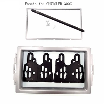 

Double 2 din facia panel car fascia for Chrysler 300C 2005-2007 CD DVD panel Fascia frame mount kit adapter trim Bezel