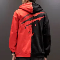 Мода 2018 г. Oversize хип-хоп стиль Swag свитер с капюшоном Осень Зима теплые толстовки черный, белый цвет толстовки с пайетками уличная S-XL