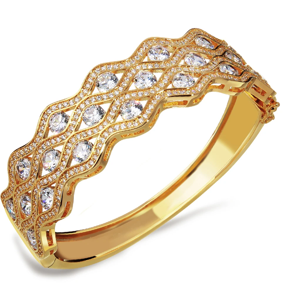 Wholesale fashion Bracelet bangles women Cubic zirconia luxury Bangle