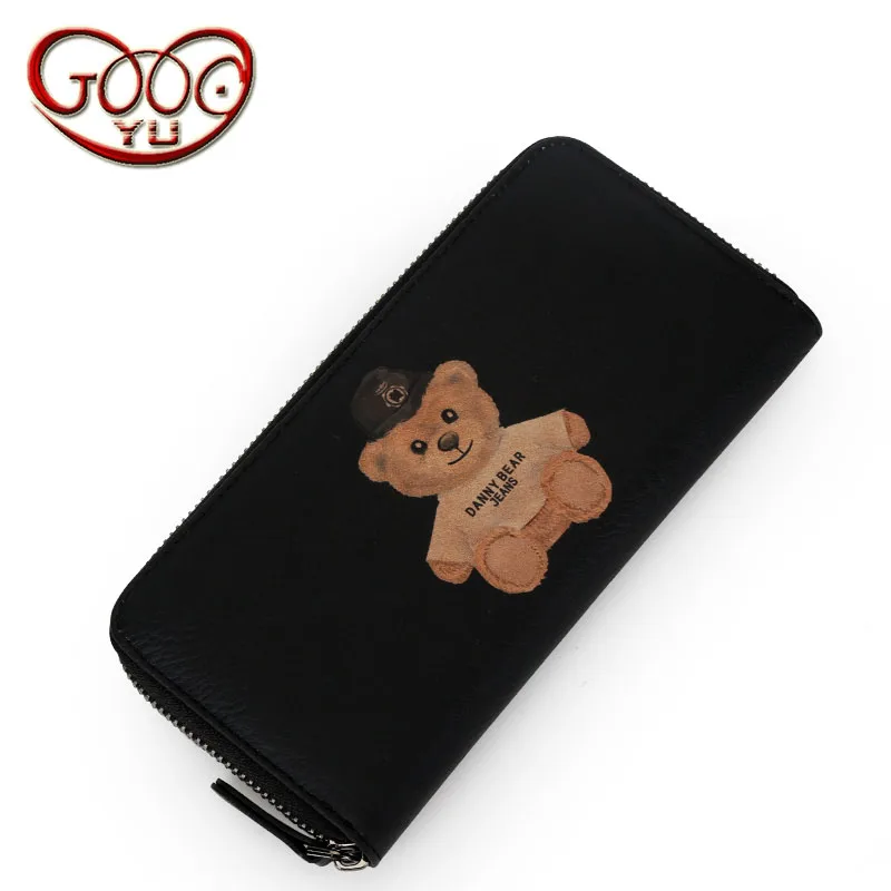 

Unisex PVC large-capacity billfold clips Hot-billy simple and long-duplex pockets zipper wallet