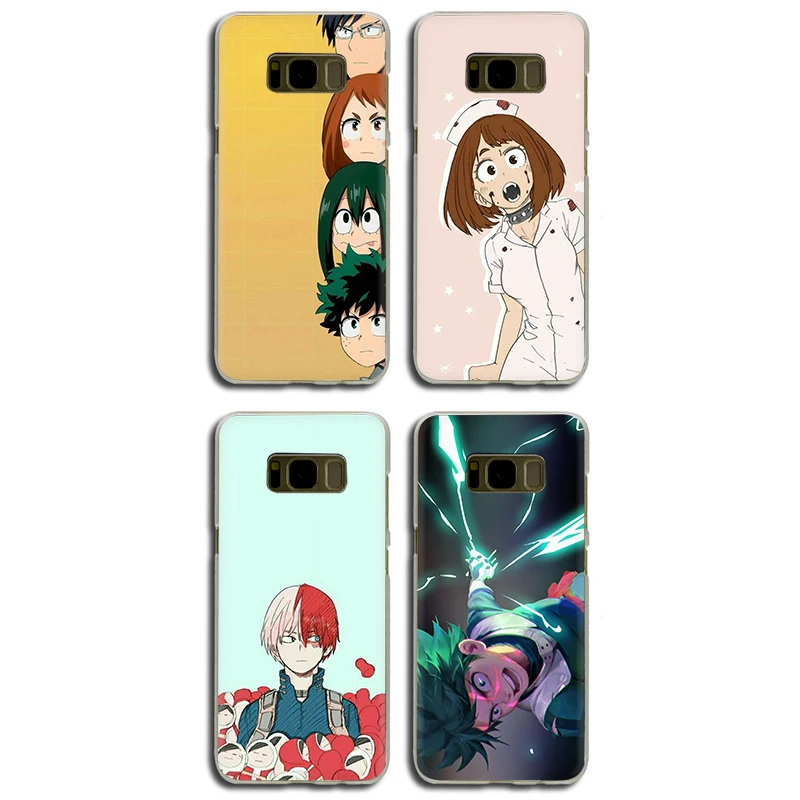 Твердый чехол для телефона My hero моя геройская Академия Samsung S6 S7 Edge S8 S9 S10 Plus S10e Note 8 9