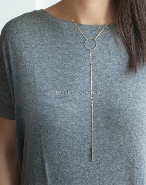 

bar necklace, simple necklace,boho, Y, modern necklace, stylish