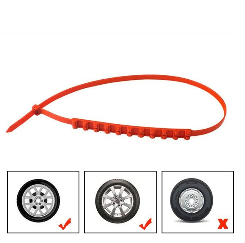 10pcs Lot Car Universal Mini Plastic Winter Tyres wheels Snow Chains For CarsSuv Car-Styling Anti-Skid Autocross Outdoor (24)