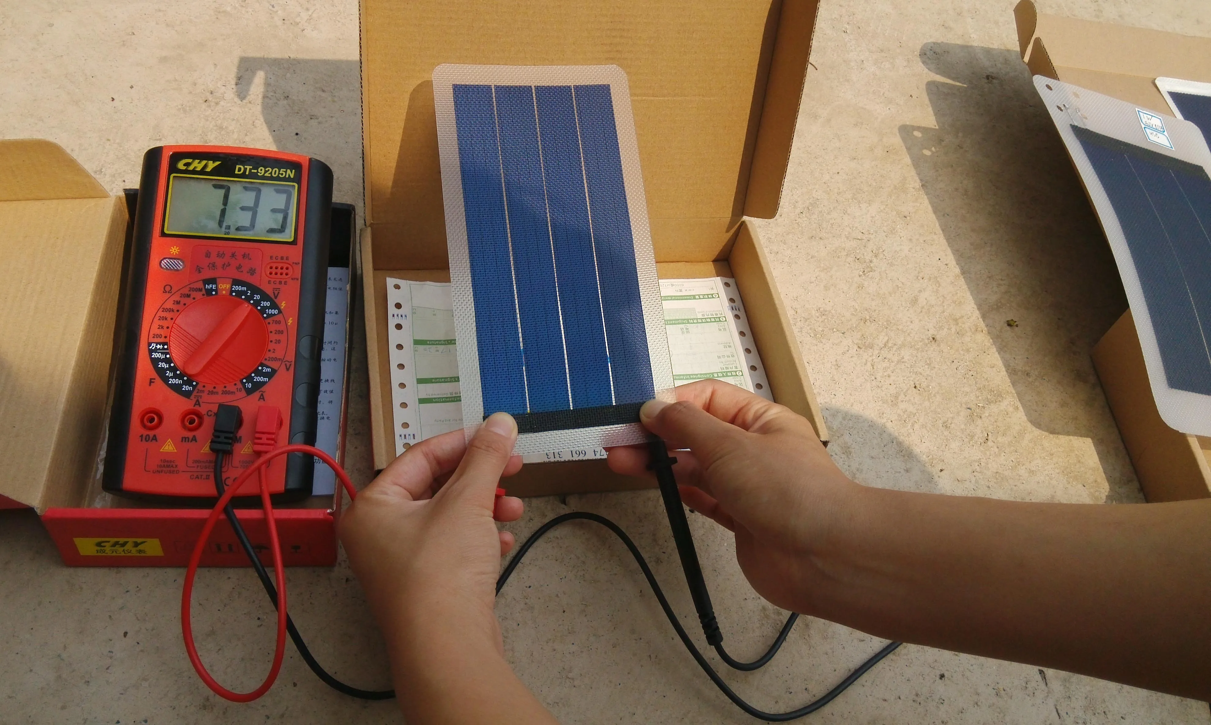 6 - 6 V Panel Batería recargable GER Flexible Thin Film Panel Solar Module DIY 1 W 
