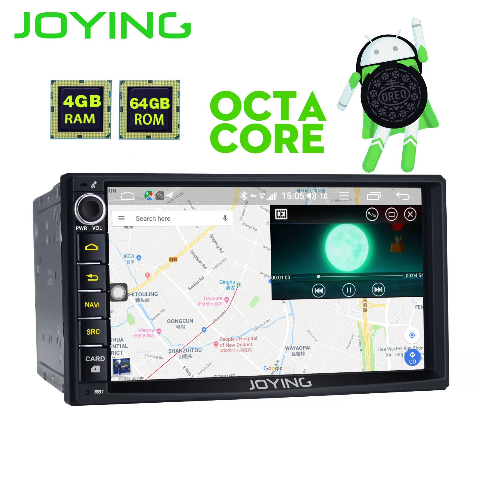 Clearance JOYING 2 din car radio player 4GB RAM 64GBROM Octa Core head unit GPS navigation support 4G for Nissan Sentra/Qashqai 2004-2010 4
